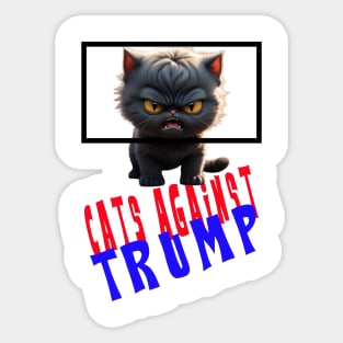 cats against trump Sticker